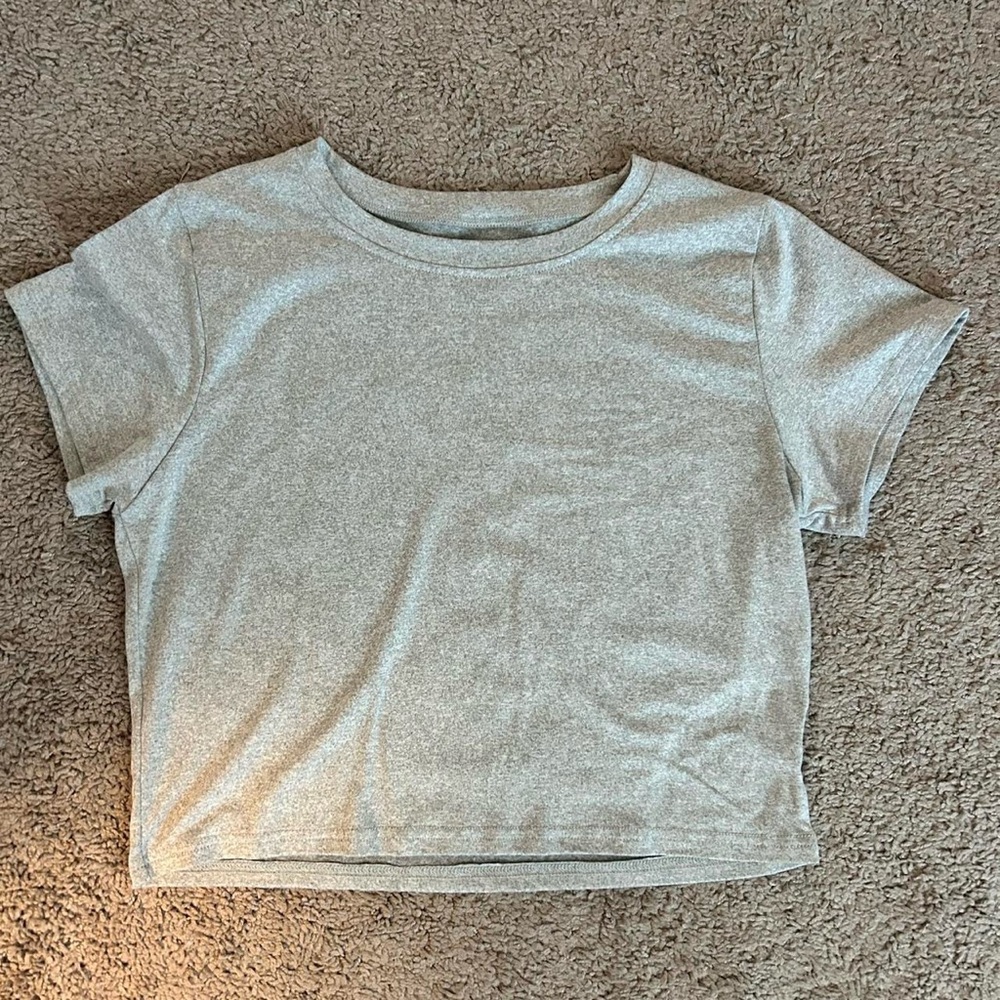 SHEIN Gray Crop Top